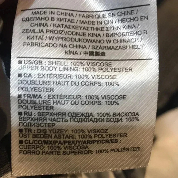 Banana Republic Factory Multi-Print Dotted Gray Black & White Maxi Dress-Size 8 - Picture 11 of 13